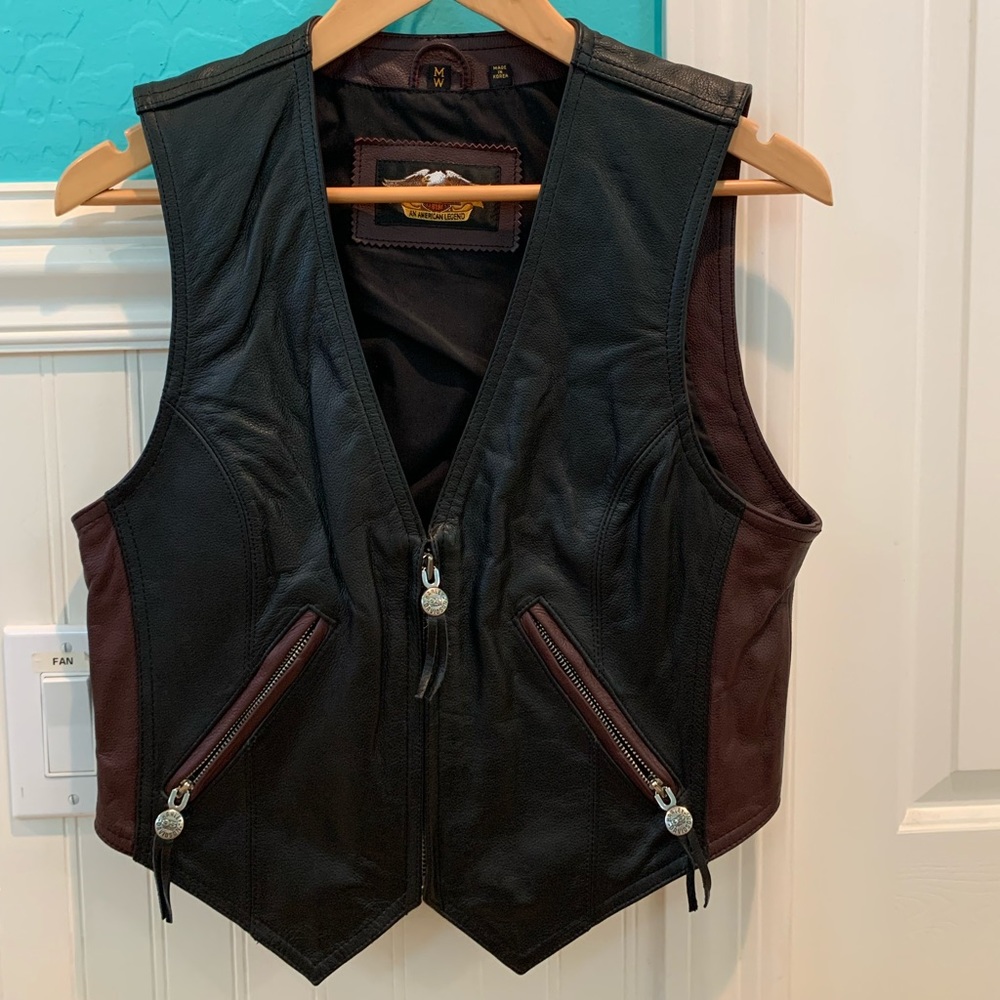 Vintage Harley-Davidson Leather Anniversary Vest M